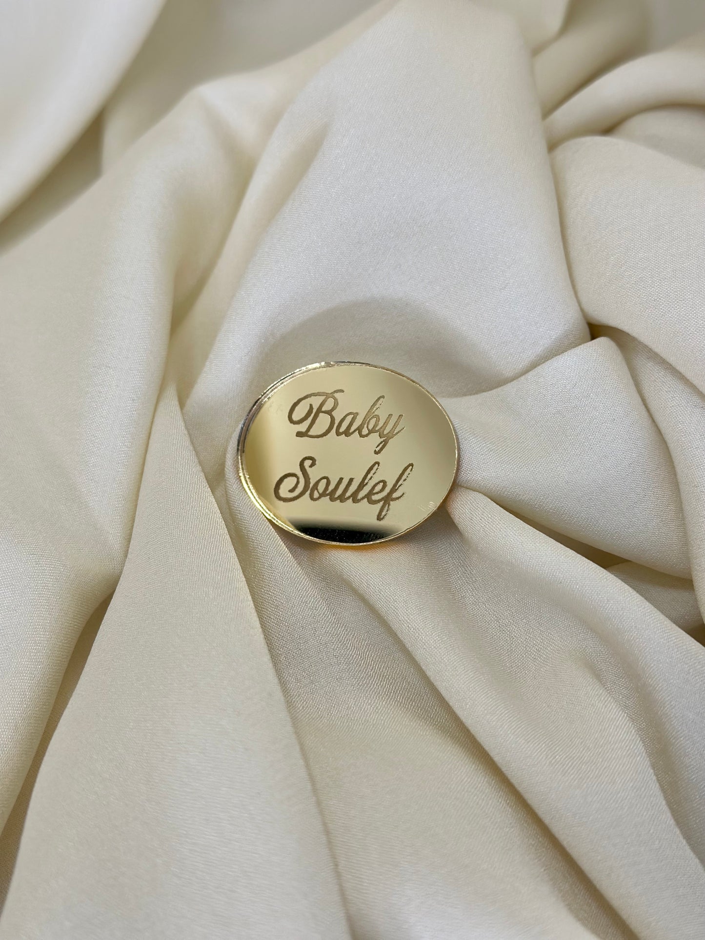 Etiquette plexi Bulle or ou argent